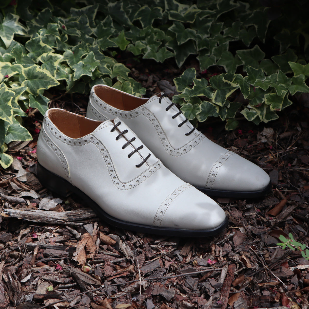 Handmade Italian leather Unfinished Crust Adelaide Oxford, men's dress shoe by Michael Darren Shoes