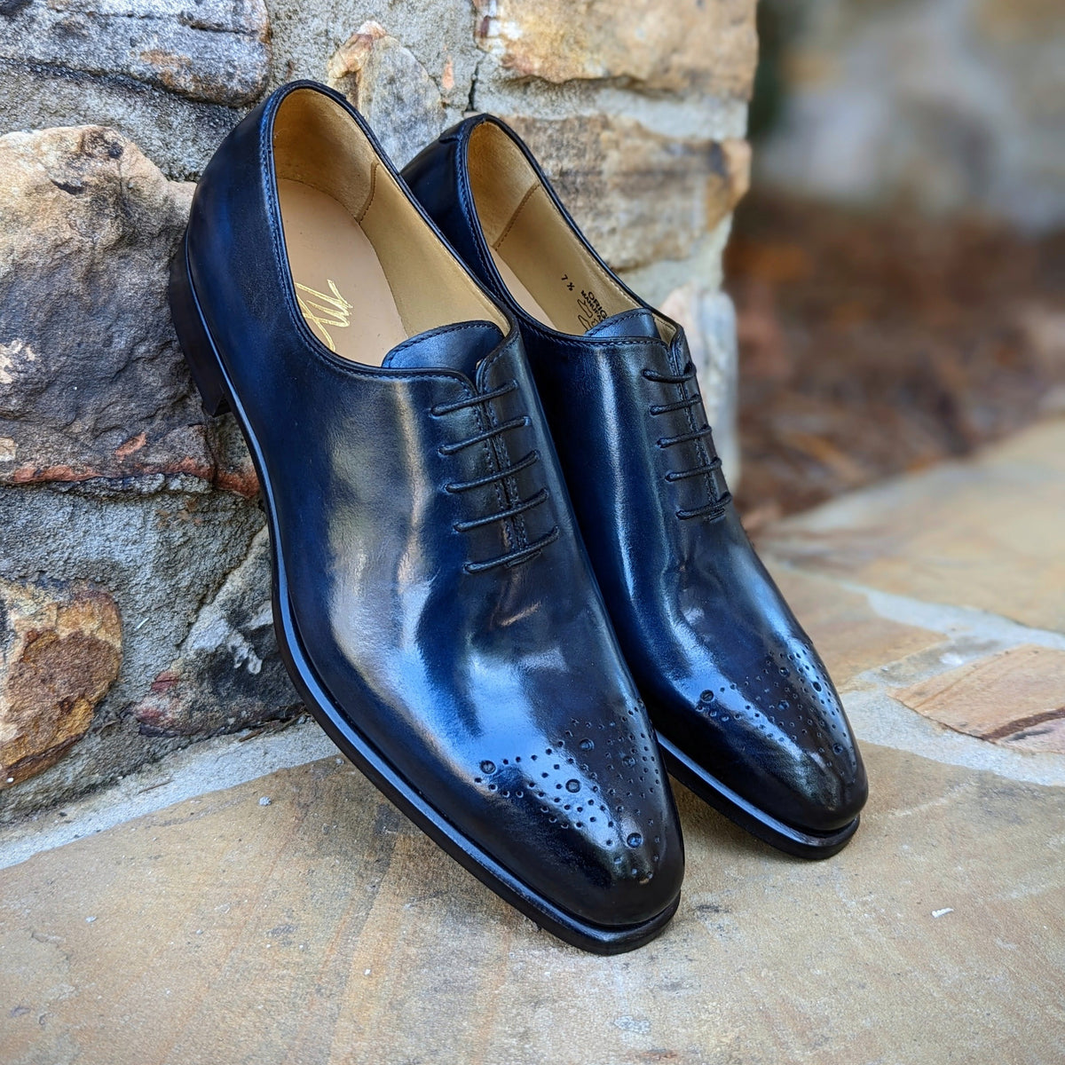 italian leather dress shoes NEW Medallion Wholecut Essential Strappy Midi Bodycon Men's US Size:6 VENDOR COLOR-PINE free design and smooth