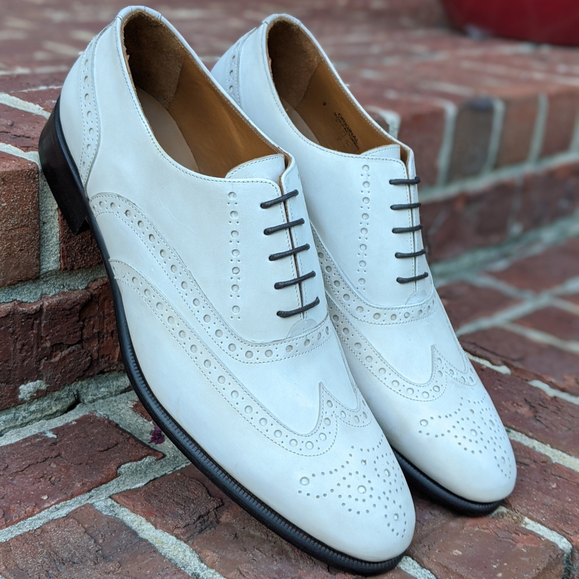 white wingtip dress shoes Handmade Italian Leather Oxford Premium Leather Rental Duration:8 days Prom Dress Grunge Rockmans Trendy Cocktail Dresses